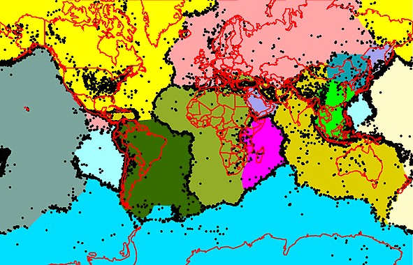 plates earthquakes earthquake plate tectonics relative motion move tectonic distribution earth surface zone magnitude which