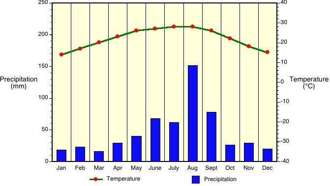 Desert Rainfall Chart