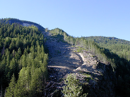 What causes a rock slide?