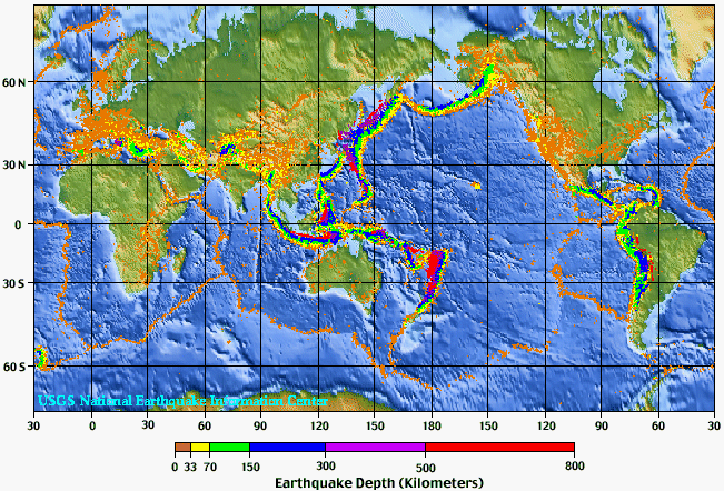 earthquake earthquakes distribution exogenic endogenic processes damage depth epicenters features quakes main human geography rajiv desai shows depths dr